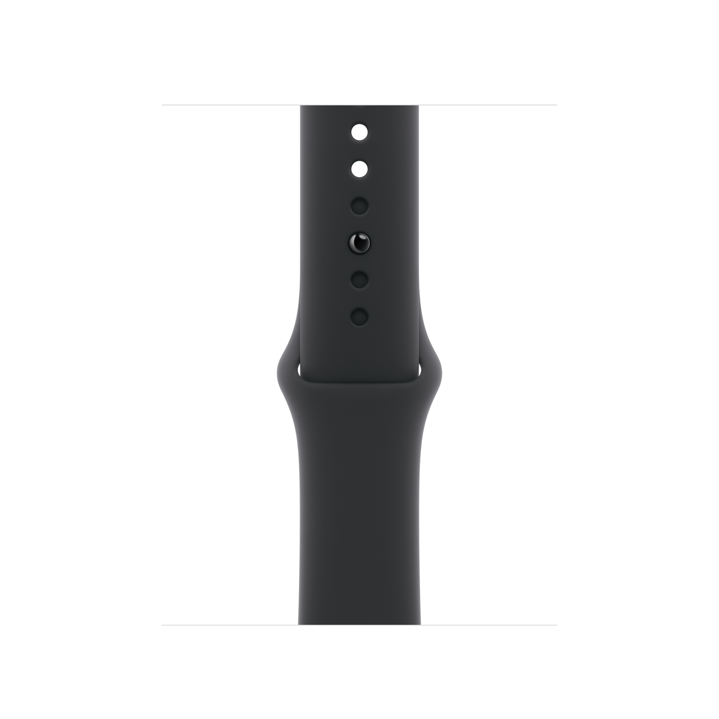 Apple Watch 42mm Sportarmband, schwarz - S/M