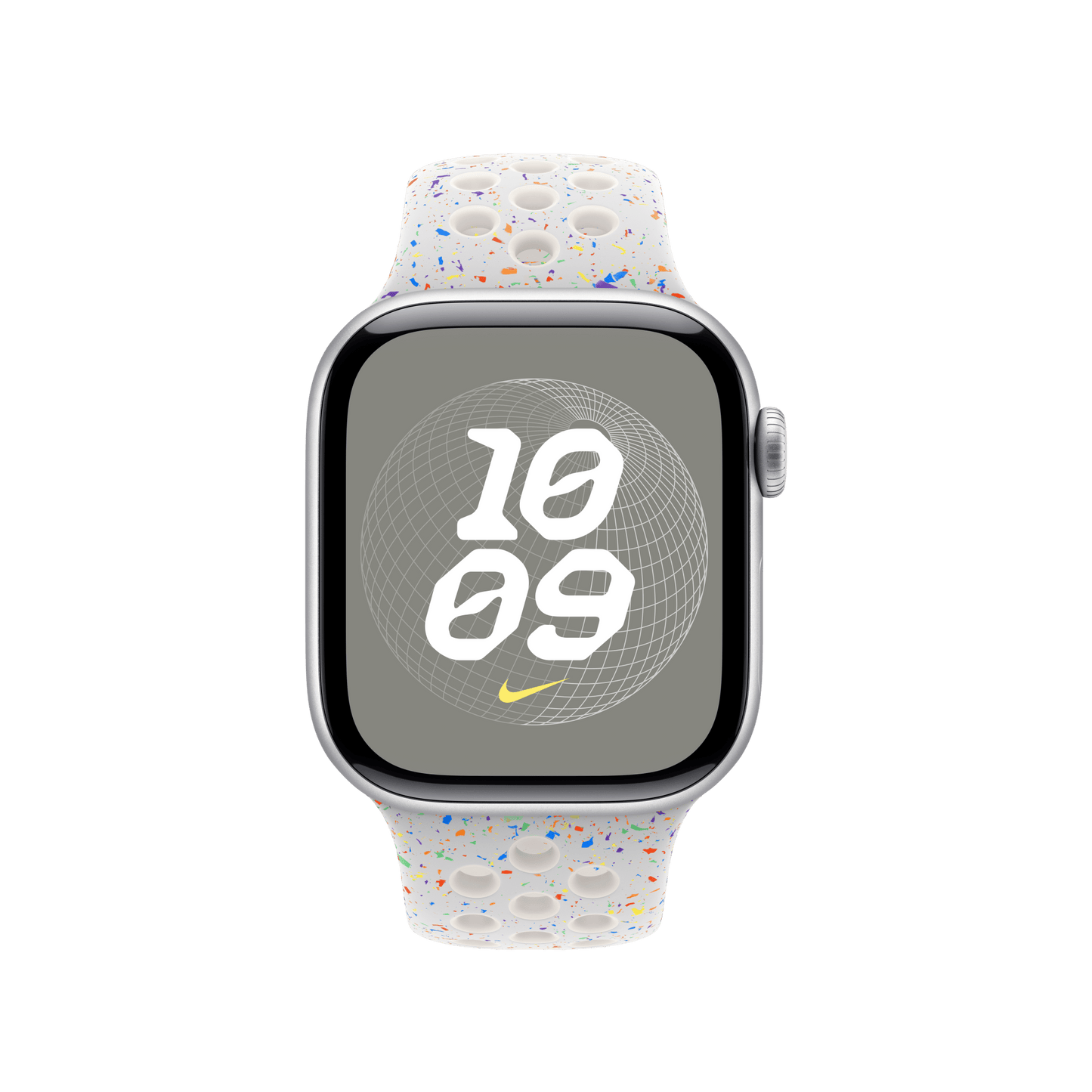 Apple Watch 42mm Nike Sportarmband, pure platinum - S/M