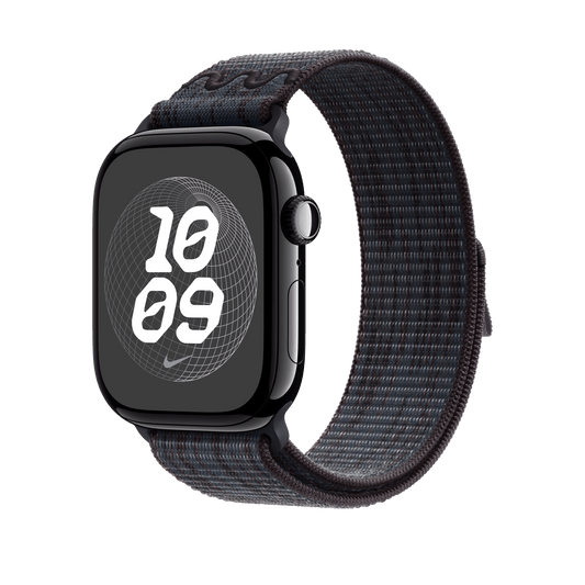 Apple Watch 46mm Nike Sport Loop, schwarz/blau