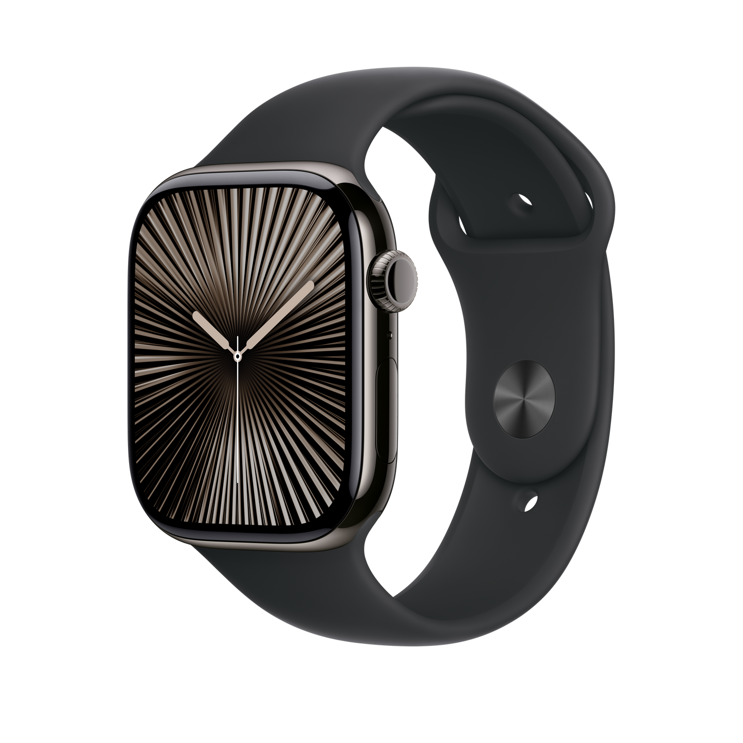Apple Watch 46mm Sportarmband, schwarz - S/M