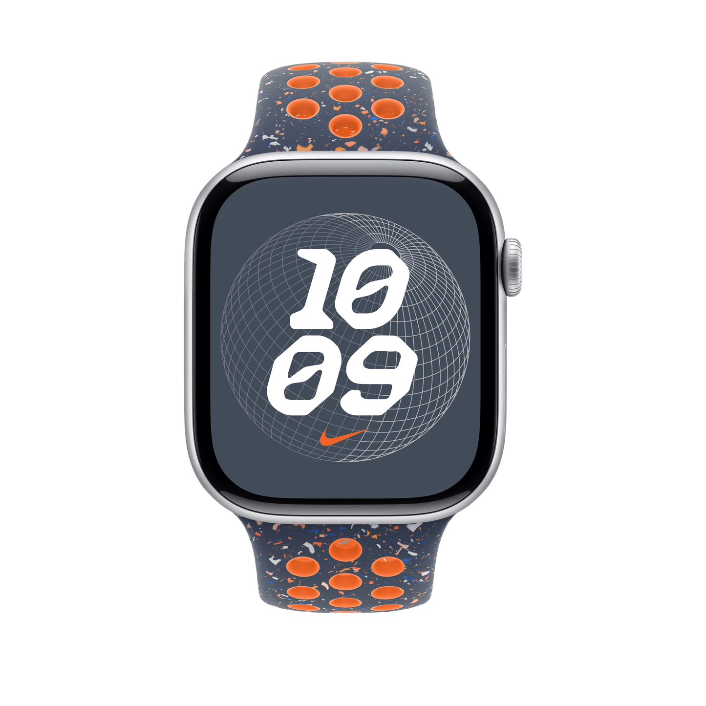 Apple Watch 46mm Nike Sportarmband, blue flame - M/L