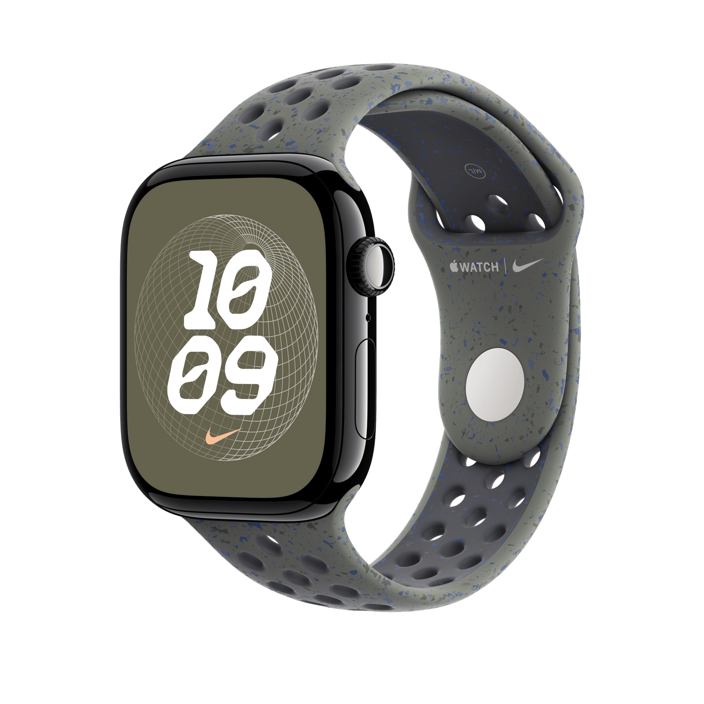 Apple Watch 46mm Nike Sportarmband, cargo khaki - S/M