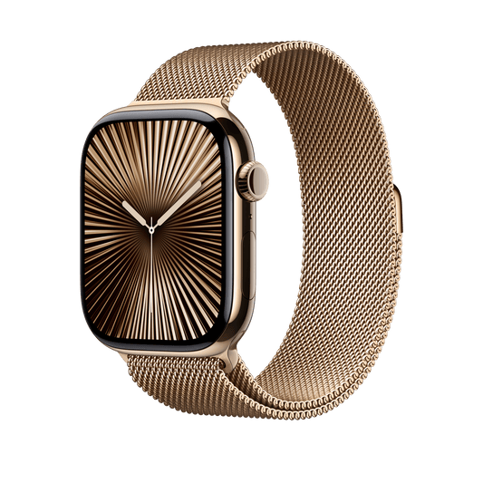 Apple Watch 46mm Milanaise-Armband, gold - M/L