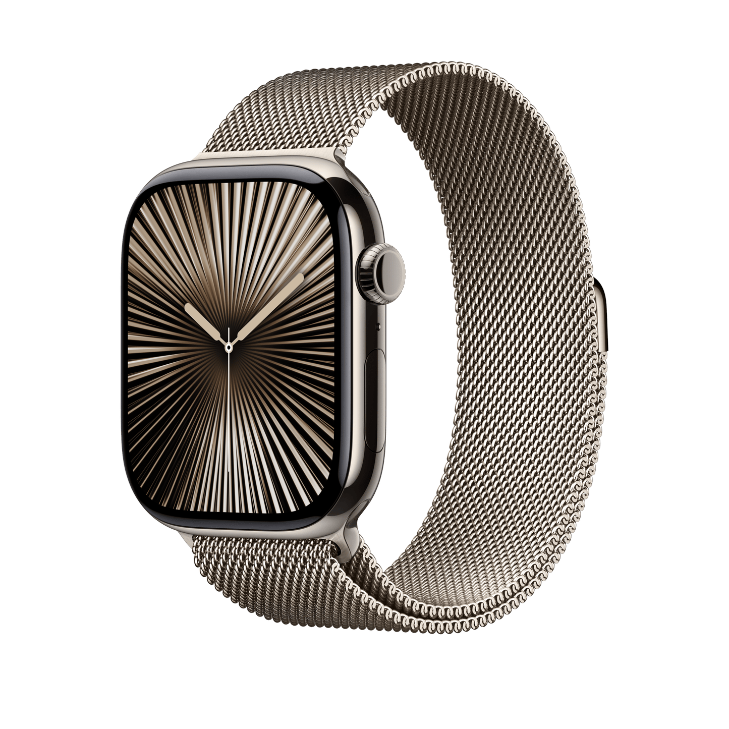 Apple Watch 46mm Milanaise-Armband, natur - M/L