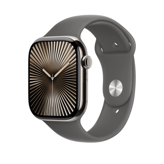 Apple Watch 46mm Sportarmband, steingrau - M/L