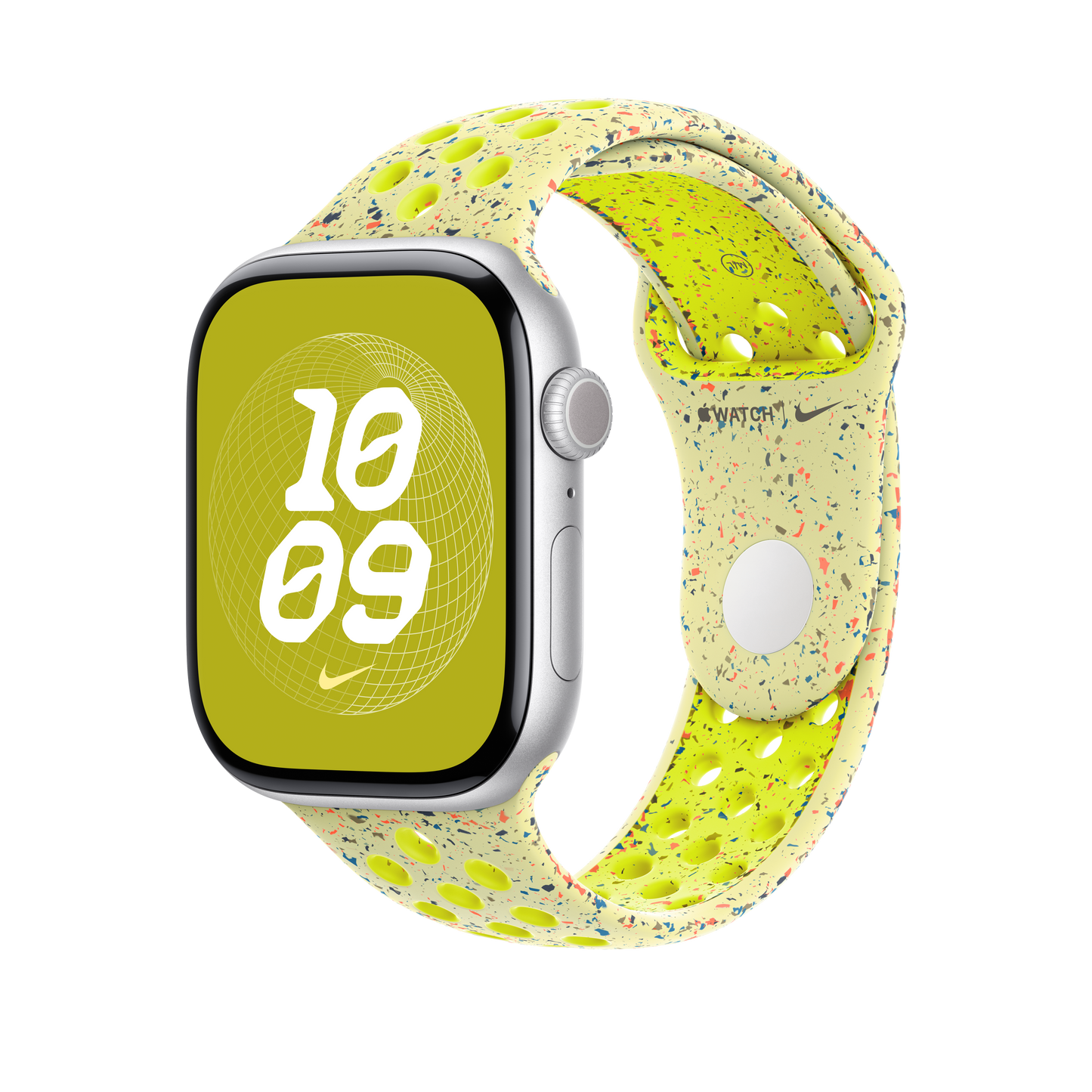 Apple Watch 46mm Nike Sportarmband, volt splash - S/M