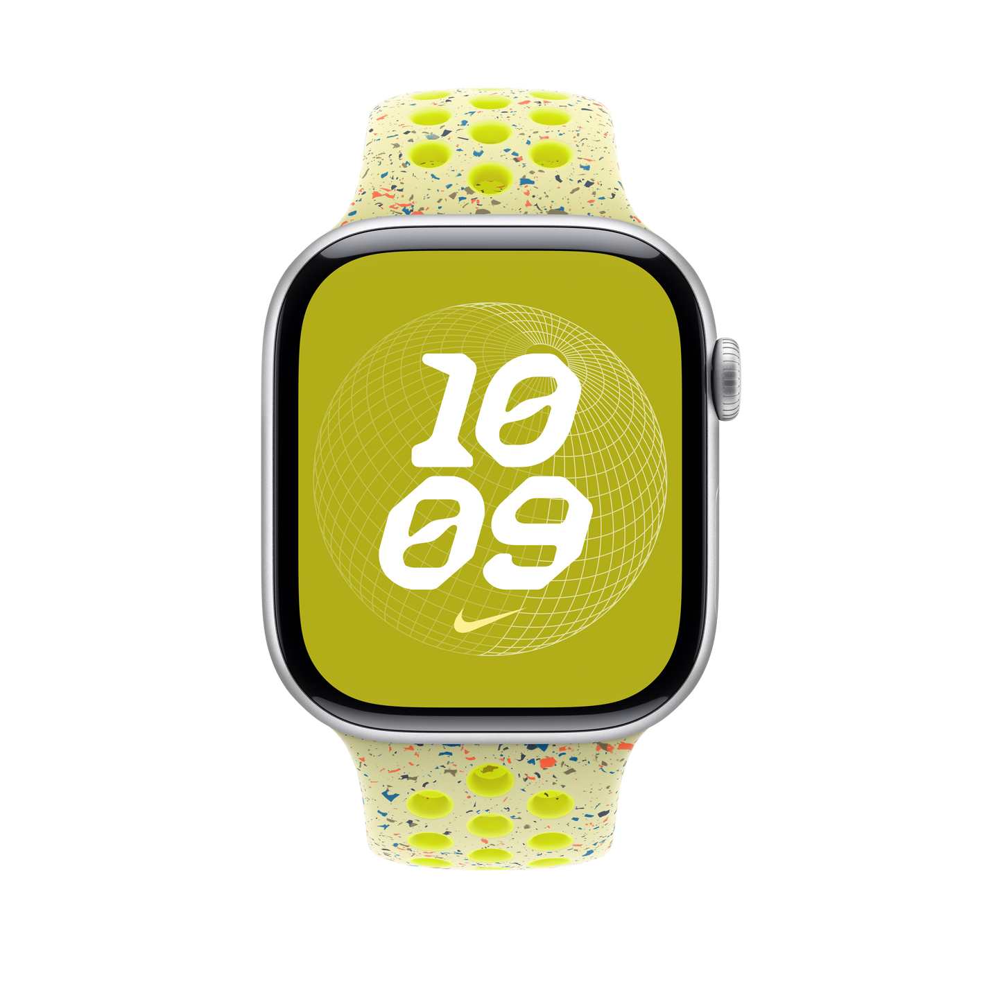 Apple Watch 46mm Nike Sportarmband, volt splash - S/M