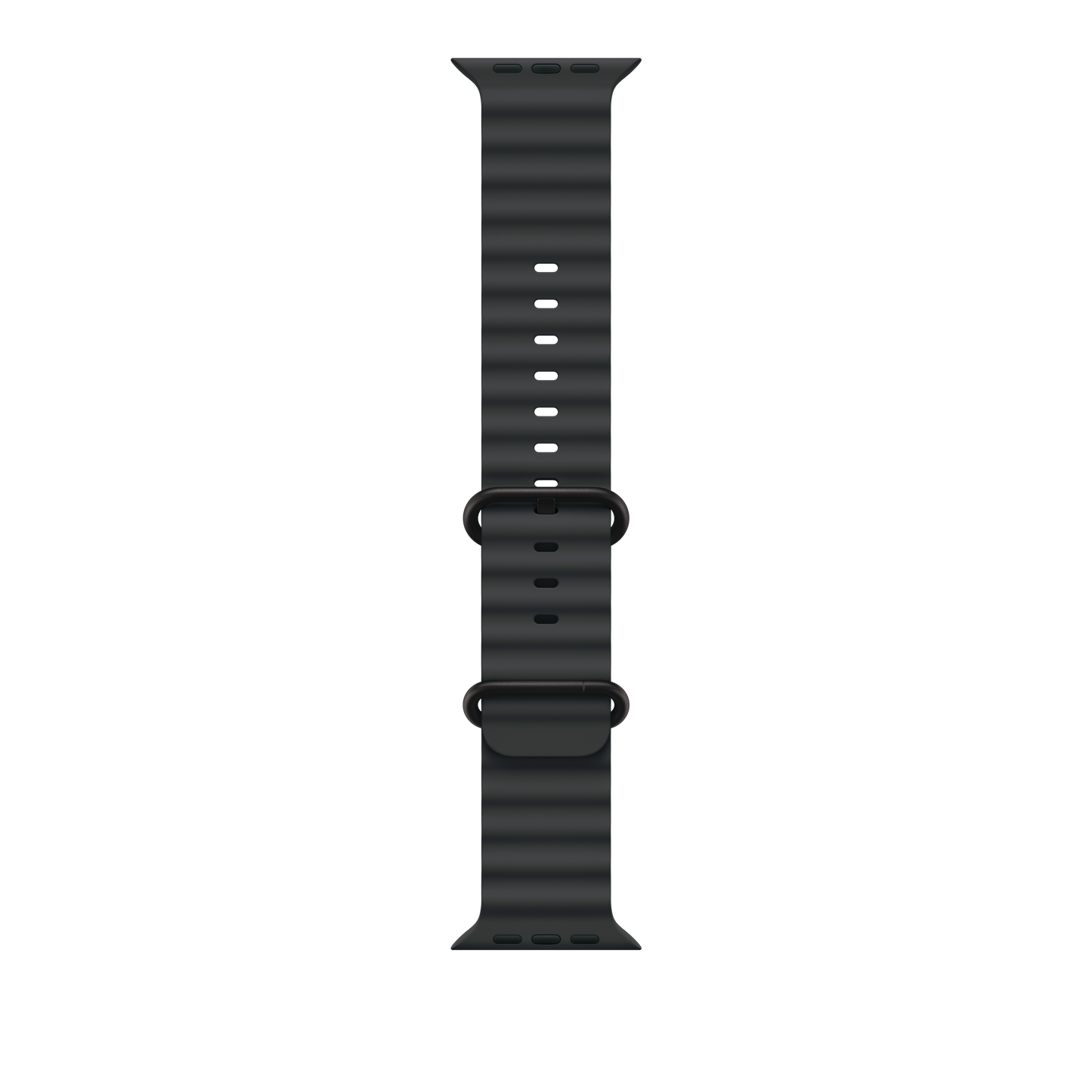 Apple Watch 49mm Ocean-Armband, schwarz - Gehäusefarbe schwarz