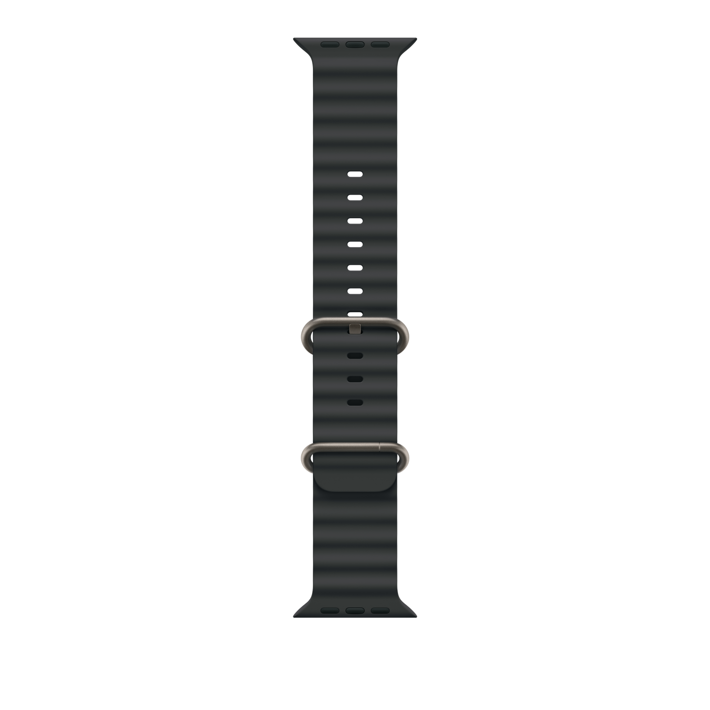 Apple Watch 49mm Ocean-Armband, schwarz - Gehäusefarbe natur