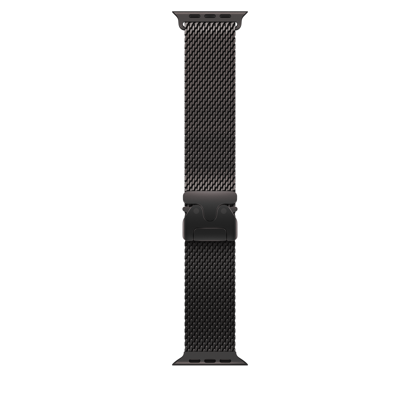 Apple Watch 49mm Milanaise Armband, Titan schwarz - medium
