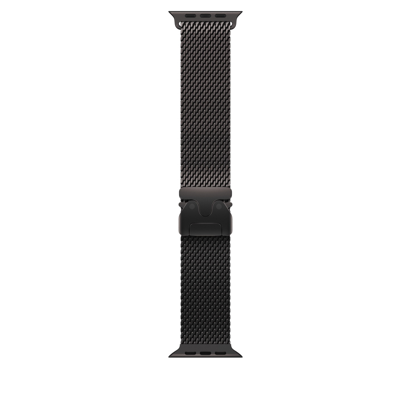 Apple Watch 49mm Milanaise Armband, Titan schwarz - medium