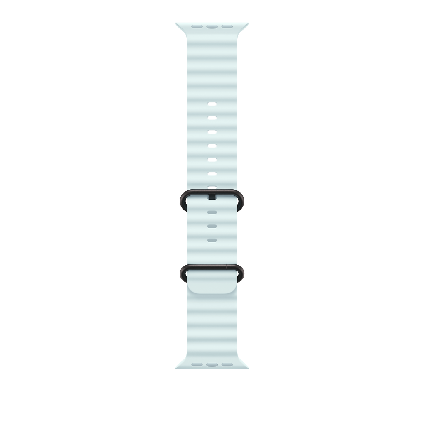 Apple Watch 49mm Ocean-Armband, kristallblau - Gehäusefarbe schwarz
