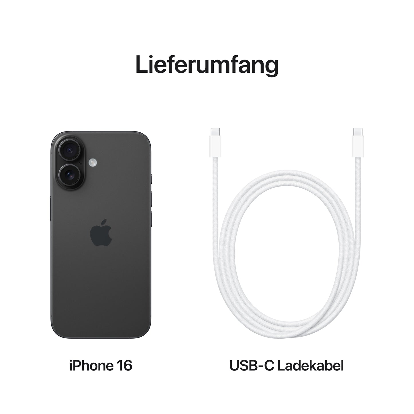 iPhone 16, 256GB, schwarz