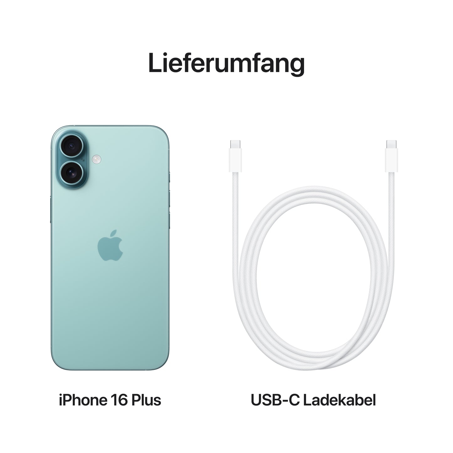 iPhone 16 Plus, 256GB, blaugrün