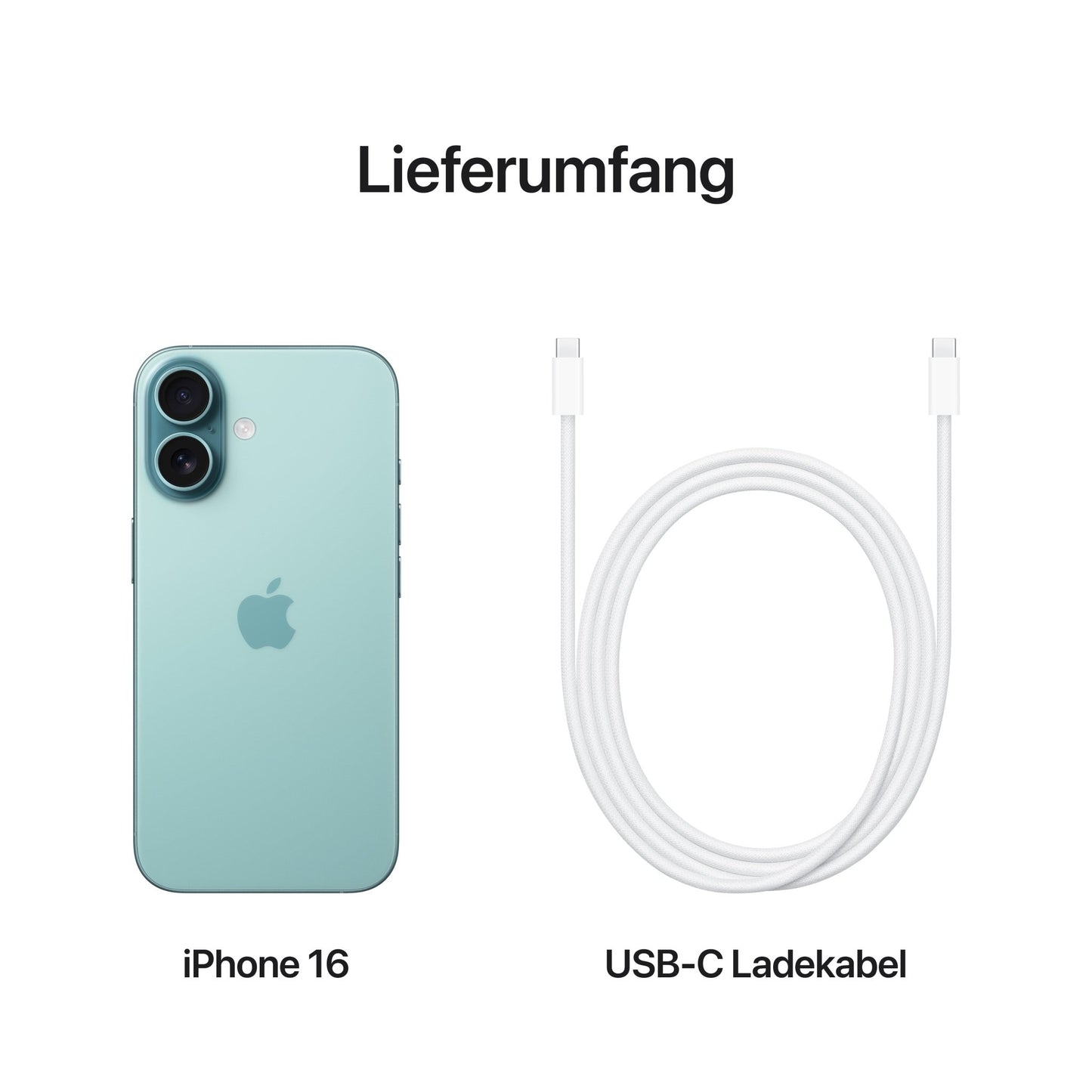 iPhone 16, 512GB, blaugrün