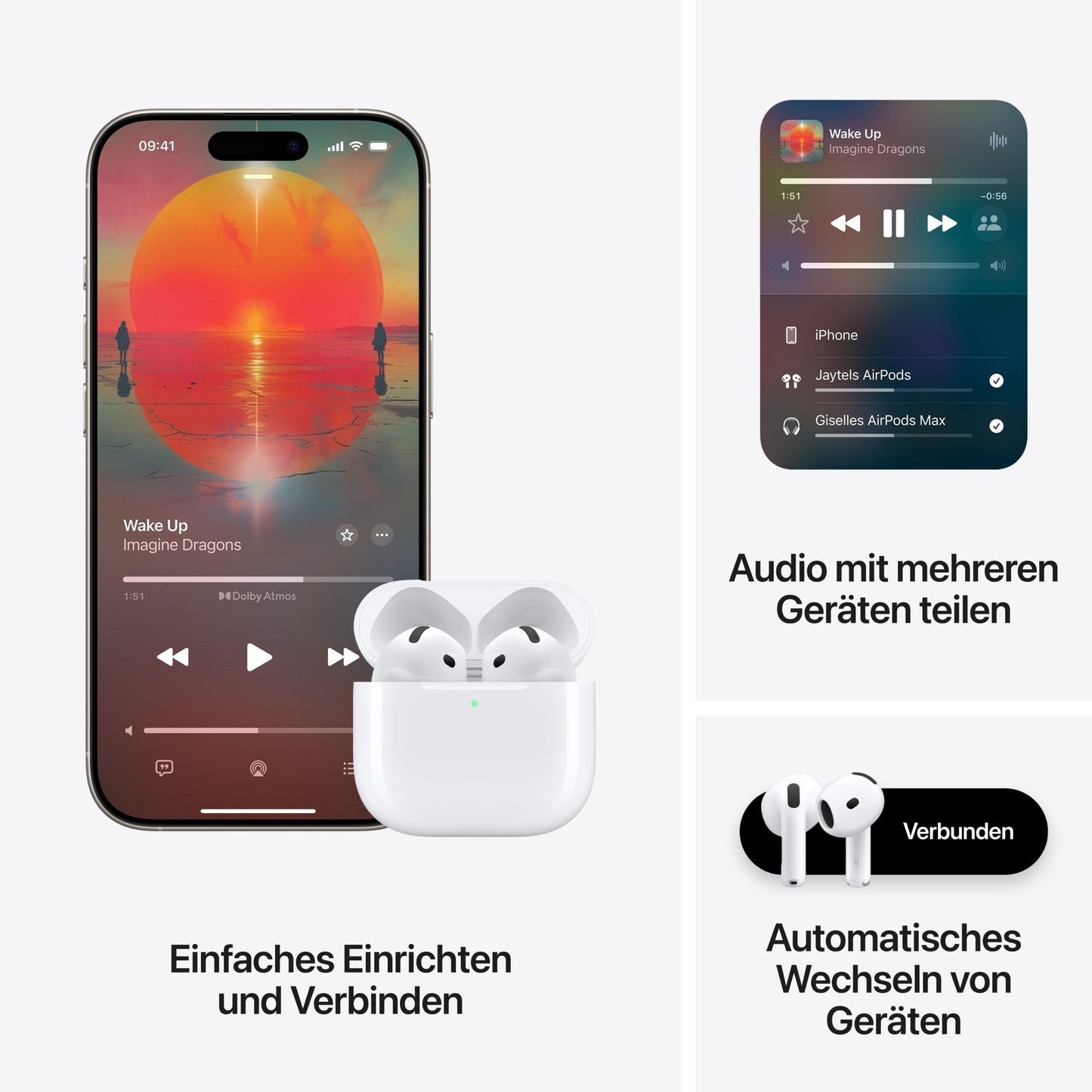 AirPods 4 mit aktiver Geräuschunterdrückung