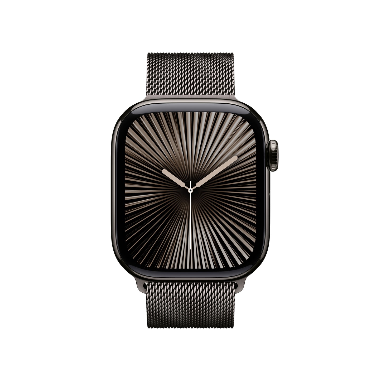 Apple Watch Series 10 GPS + Cellular, Titan schiefer, 42mm mit Milanaise-Armband, schiefer