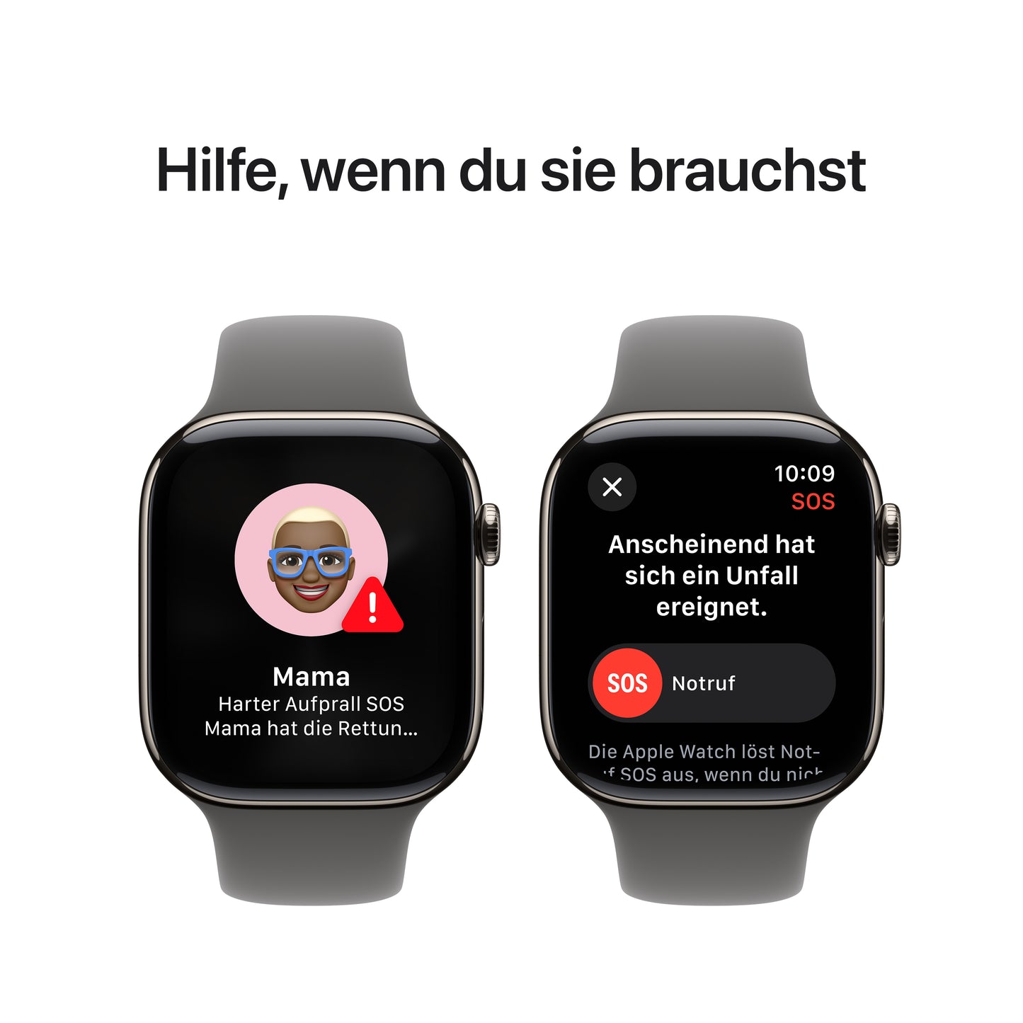 Apple Watch Series 10 GPS + Cellular, Titan natur, 46mm mit Sportarmband, steingrau - S/M