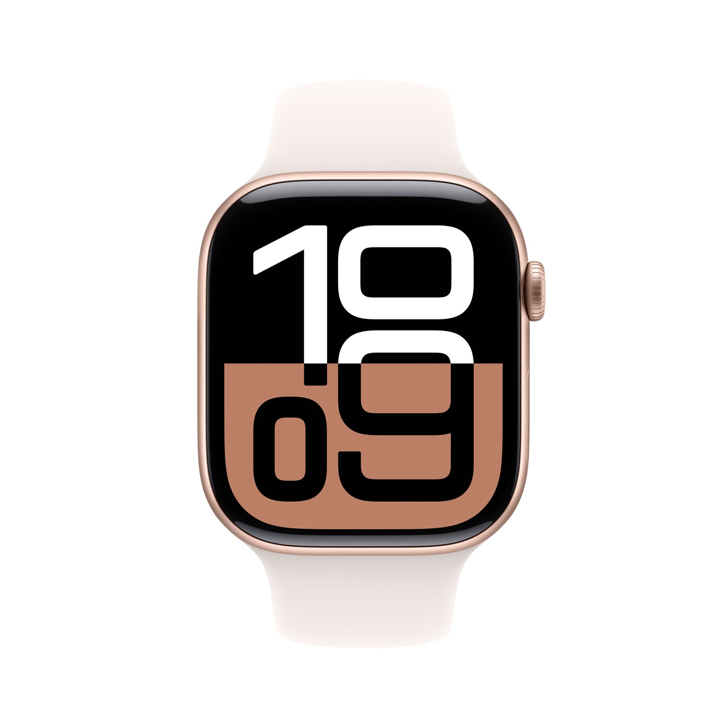 Apple Watch Series 10 GPS + Cellular, Aluminium rosé, 46mm mit Sportarmband, hellrosa - M/L