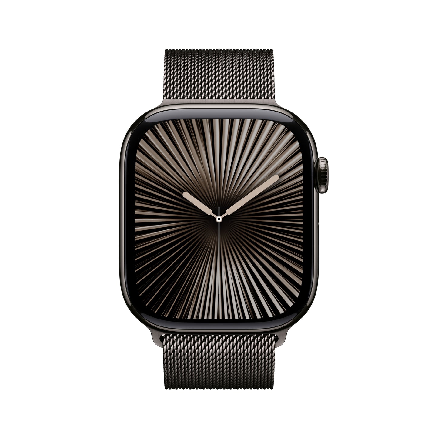Apple Watch Series 10 GPS + Cellular, Titan schiefer, 46mm mit Milanaise-Armband, schiefer - M/L