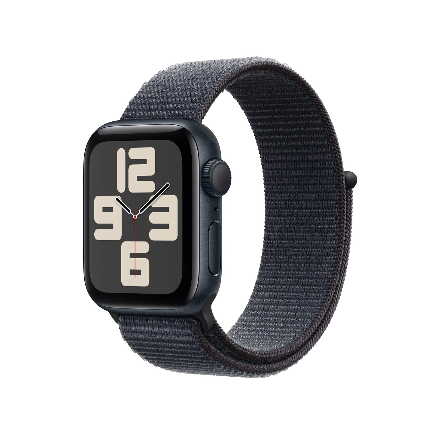 Apple Watch SE GPS, Aluminium mitternacht, 40mm mit Sport-Loop, tinte