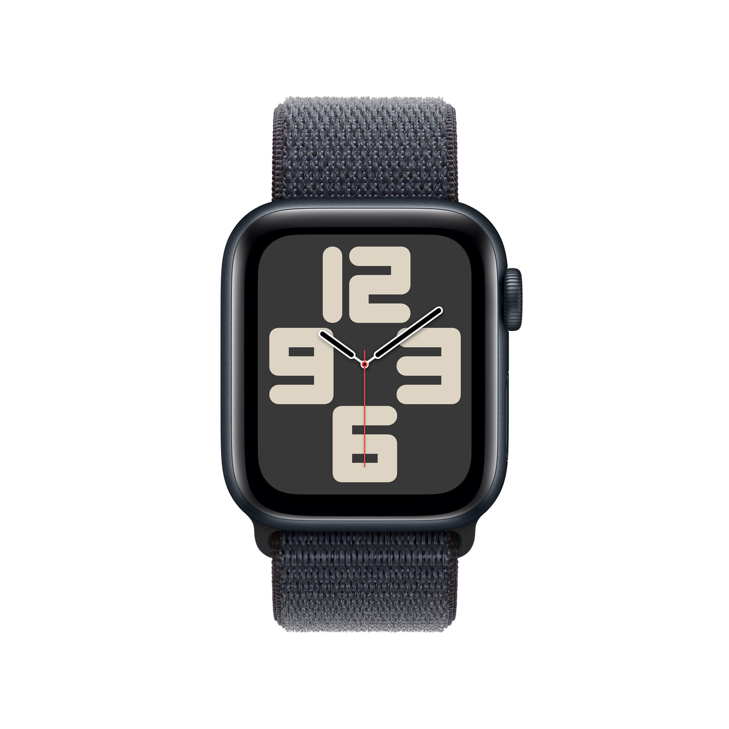 Apple Watch SE GPS, Aluminium mitternacht, 40mm mit Sport-Loop, tinte