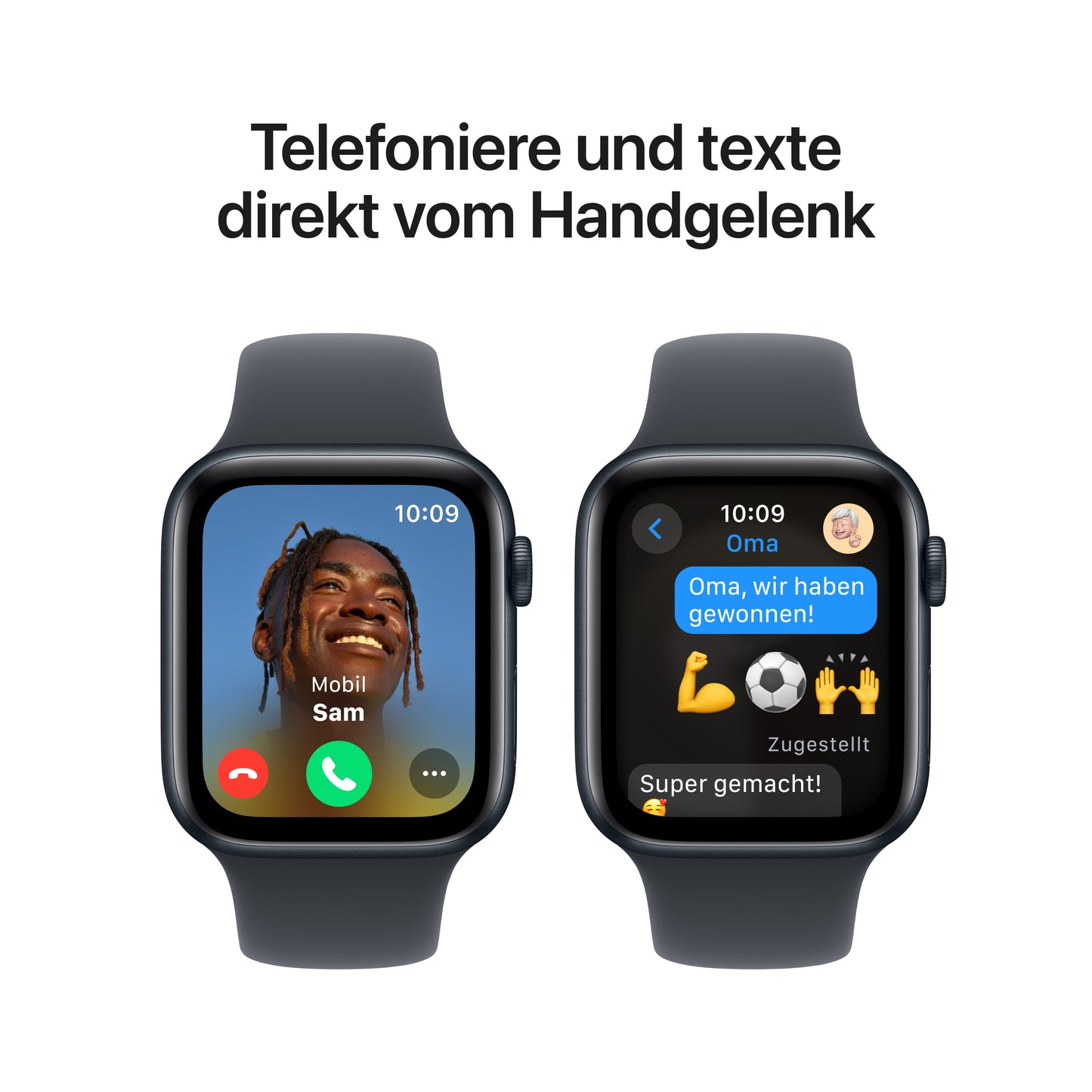 Apple Watch SE GPS, Aluminium mitternacht, 44mm mit Sportarmband, mitternacht - M/L
