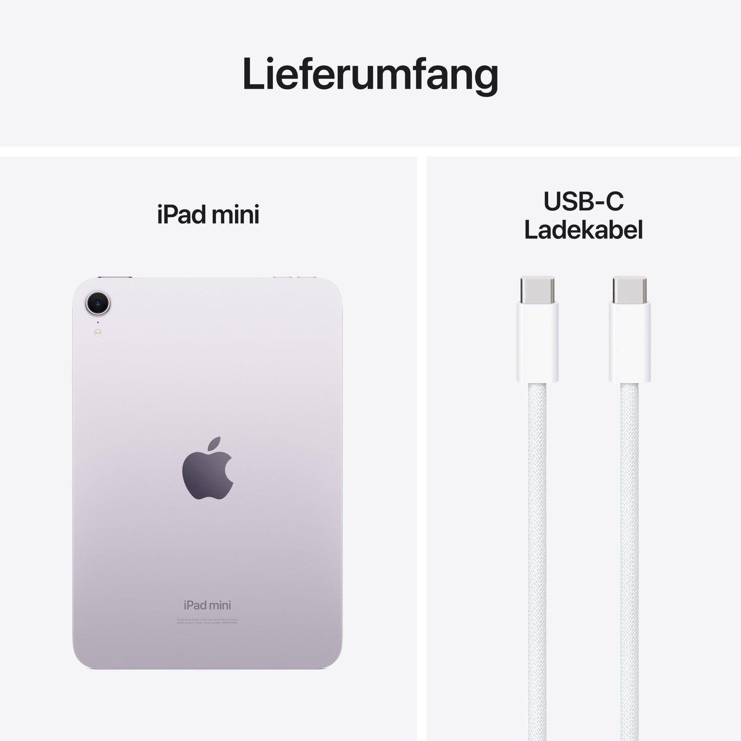 iPad mini Wi-Fi, 512GB, violett, 8,3 Zoll (7. Gen.)