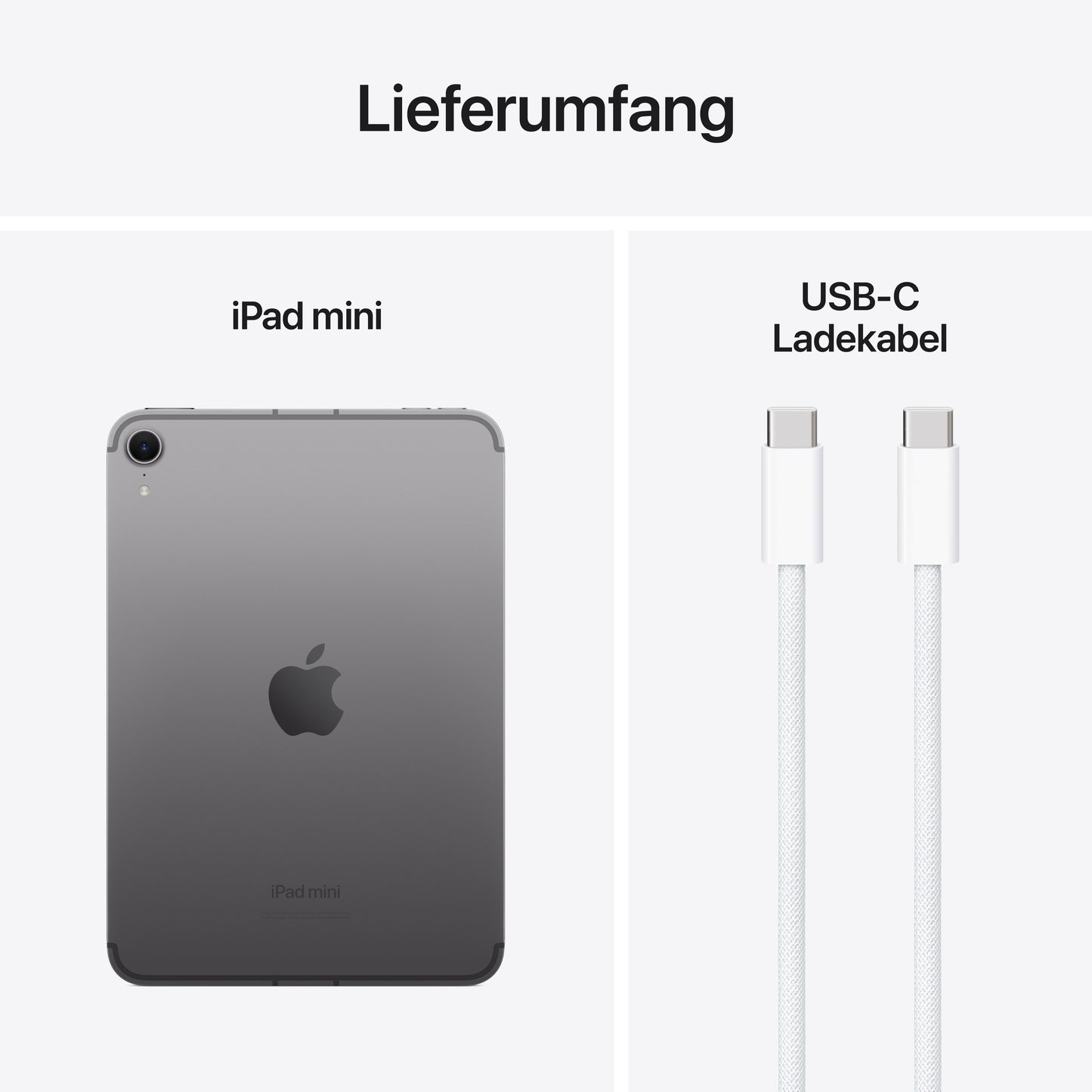 iPad mini Wi-Fi + Cellular, 512GB, space grau, 8,3 Zoll (7. Gen.)