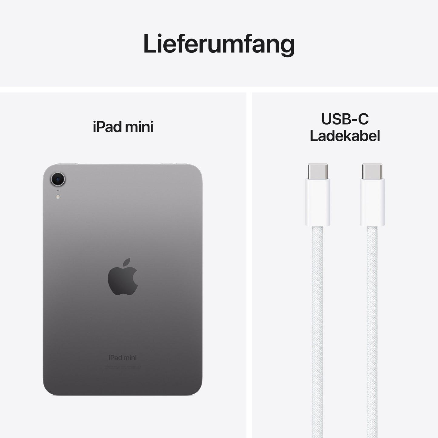 iPad mini Wi-Fi, 512GB, space grau, 8,3 Zoll (7. Gen.)