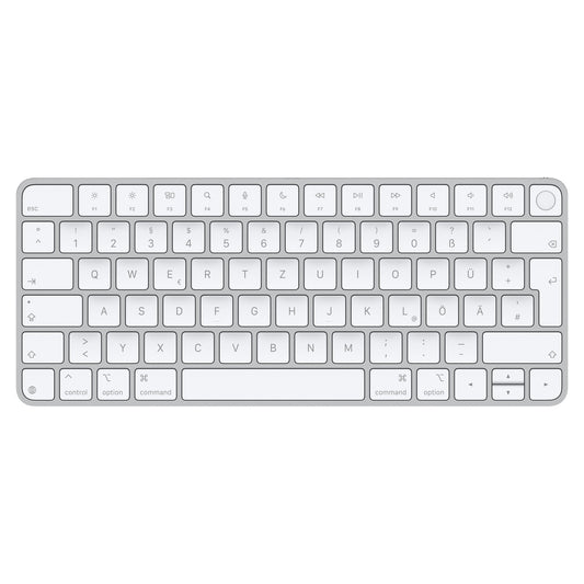 Apple Magic Keyboard mit Touch ID für Mac mit Apple Chip,  weiße Tasten, Deutsch, USB-C