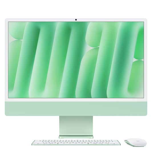 iMac 24 Zoll mit 4.5K Retina Display, M4 Chip 8-Core CPU und 8-Core GPU, 16GB, 256GB SSD, grün