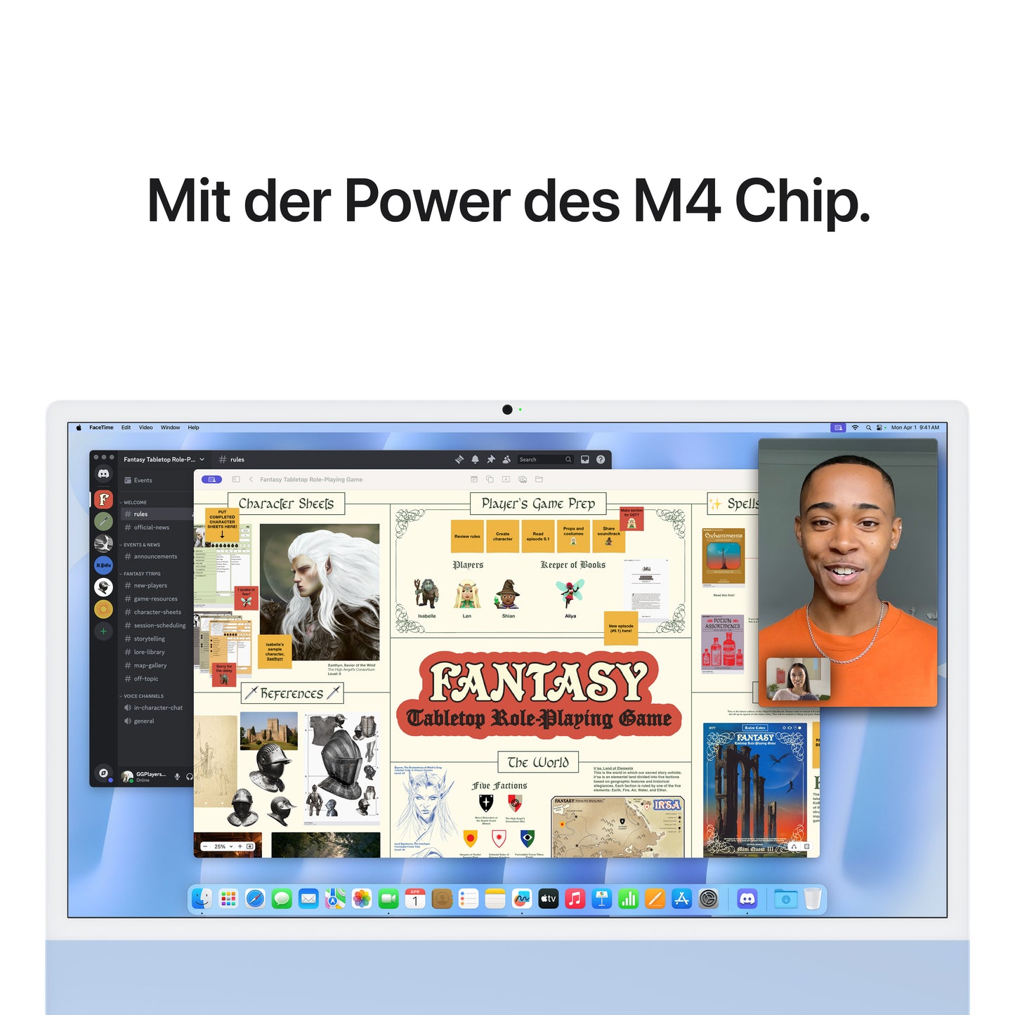 iMac 24 Zoll mit 4.5K Retina Display, M4 Chip 10-Core CPU und 10-Core GPU, 24GB, 512GB SSD, blau