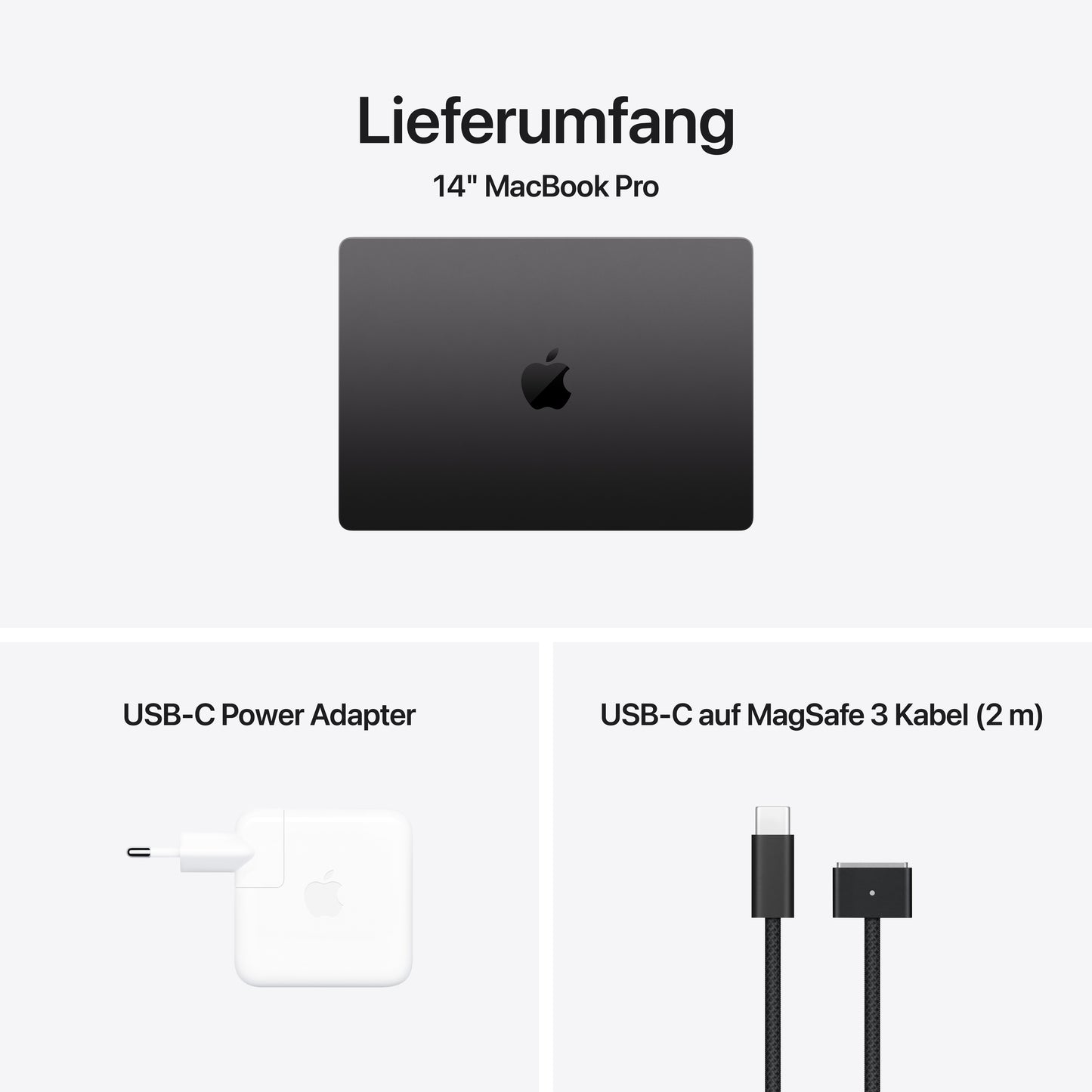 MacBook Pro 14 Zoll mit M4 Pro Chip, 14-Core CPU und 20-Core GPU, 24GB, 1TB SSD, space schwarz