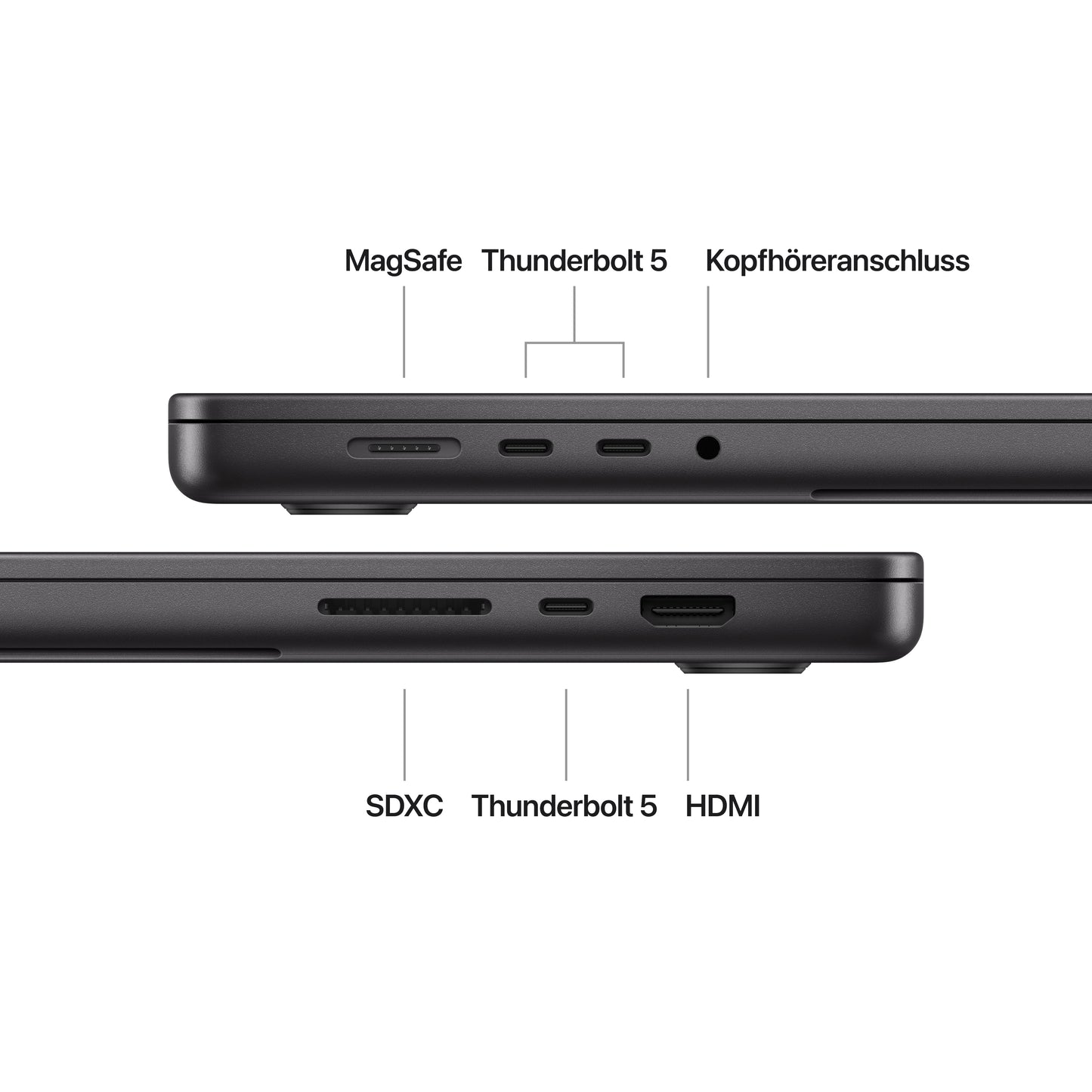 MacBook Pro 16 Zoll mit M4 Max Chip, 16-Core CPU und 40-Core GPU, 48GB, 1TB SSD, space schwarz