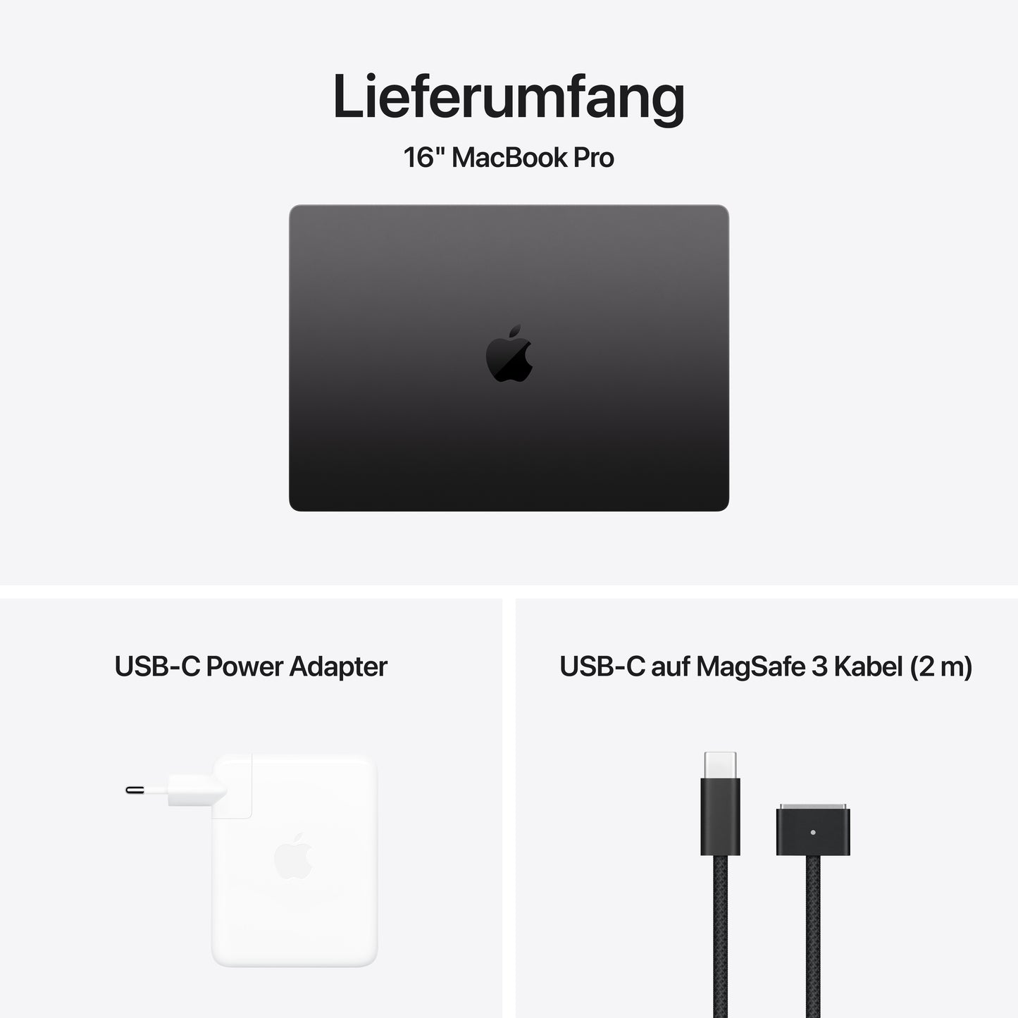 MacBook Pro 16 Zoll mit M4 Max Chip, 16-Core CPU und 40-Core GPU, 48GB, 1TB SSD, space schwarz