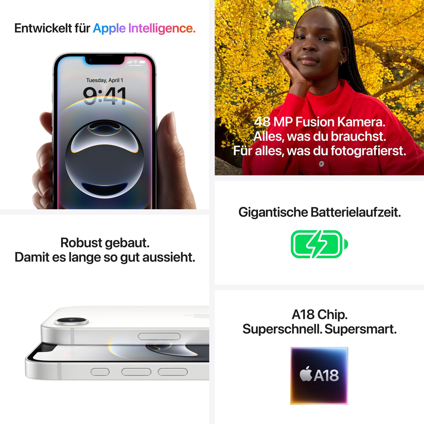 iPhone 16e, 256GB, schwarz
