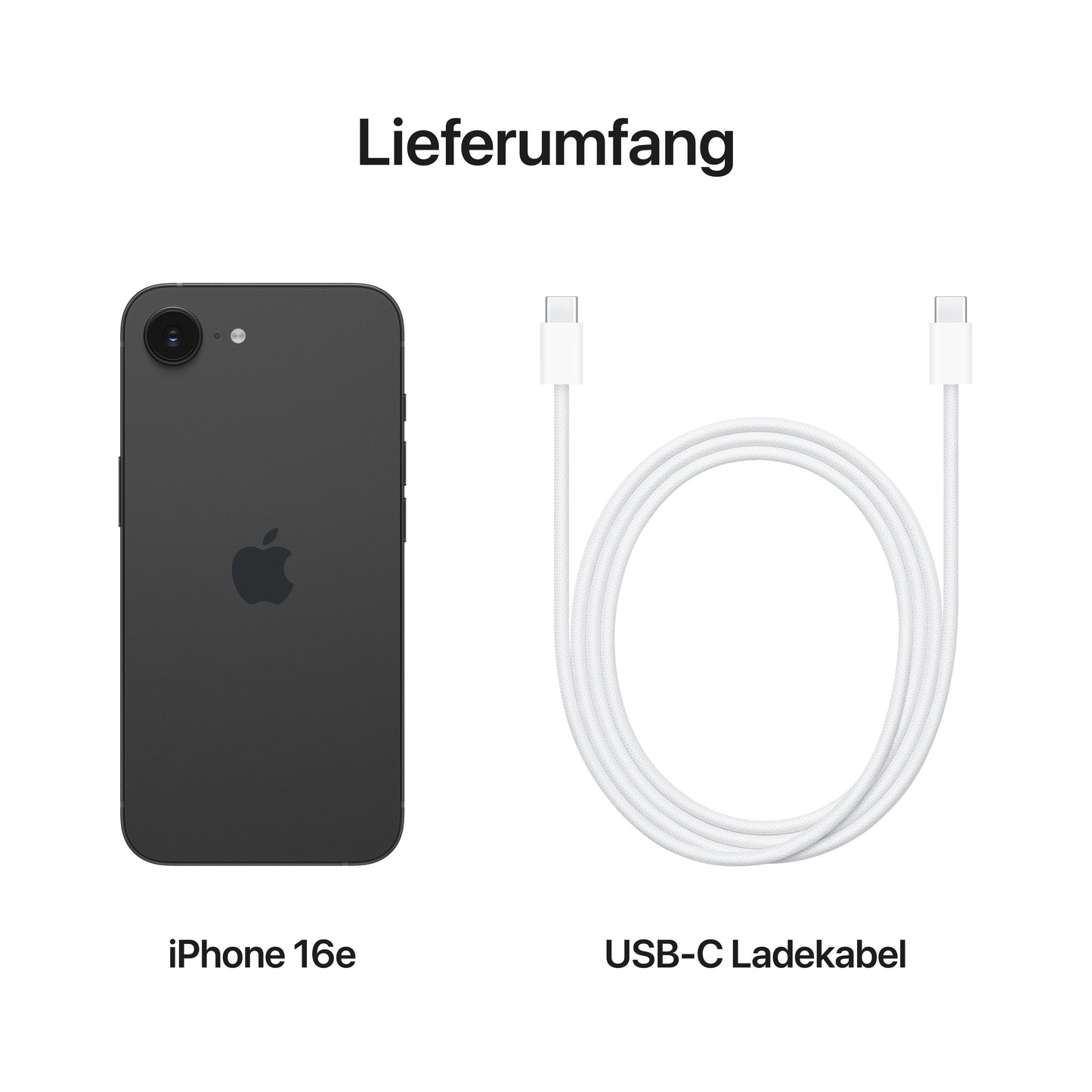 iPhone 16e, 512GB, schwarz