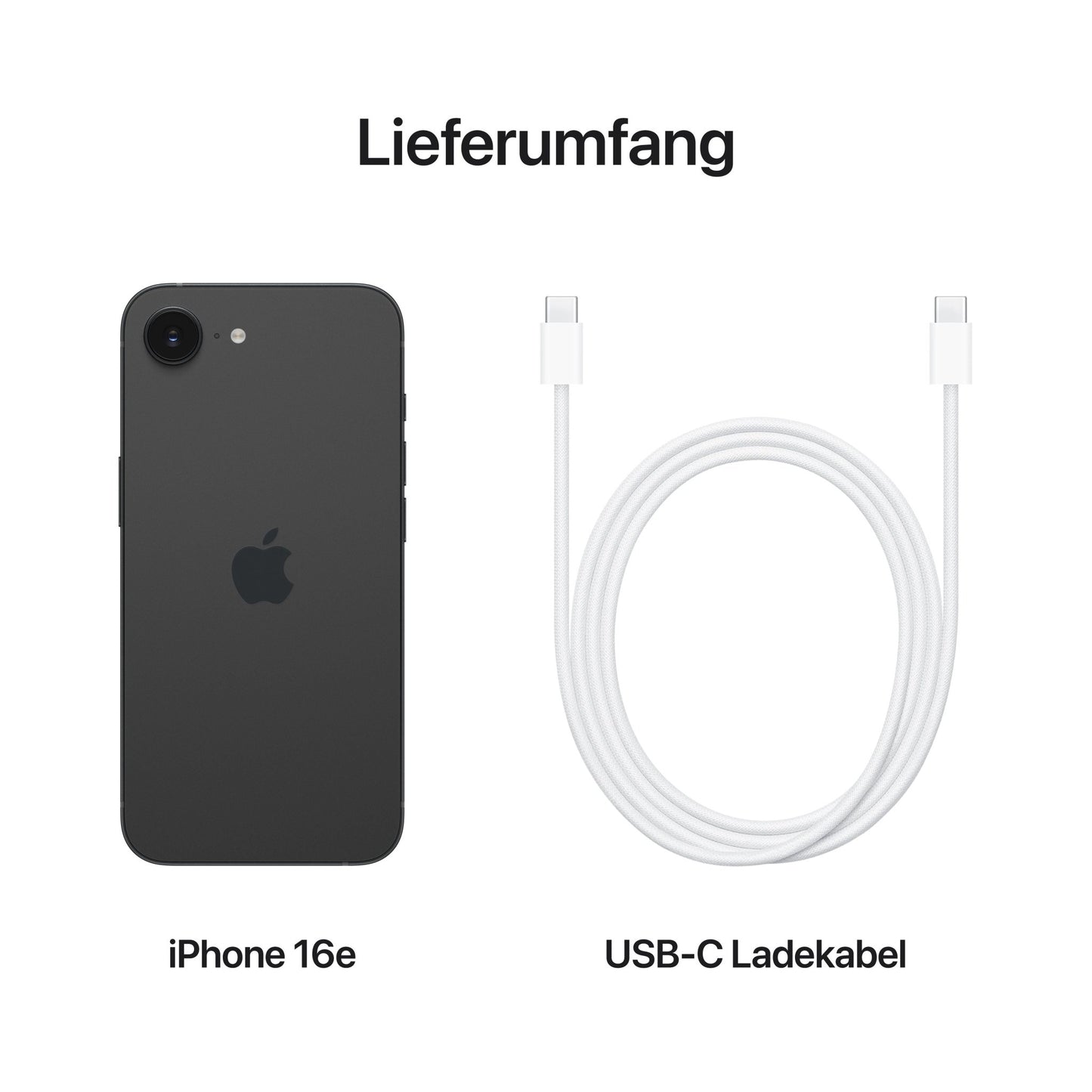 iPhone 16e, 512GB, schwarz