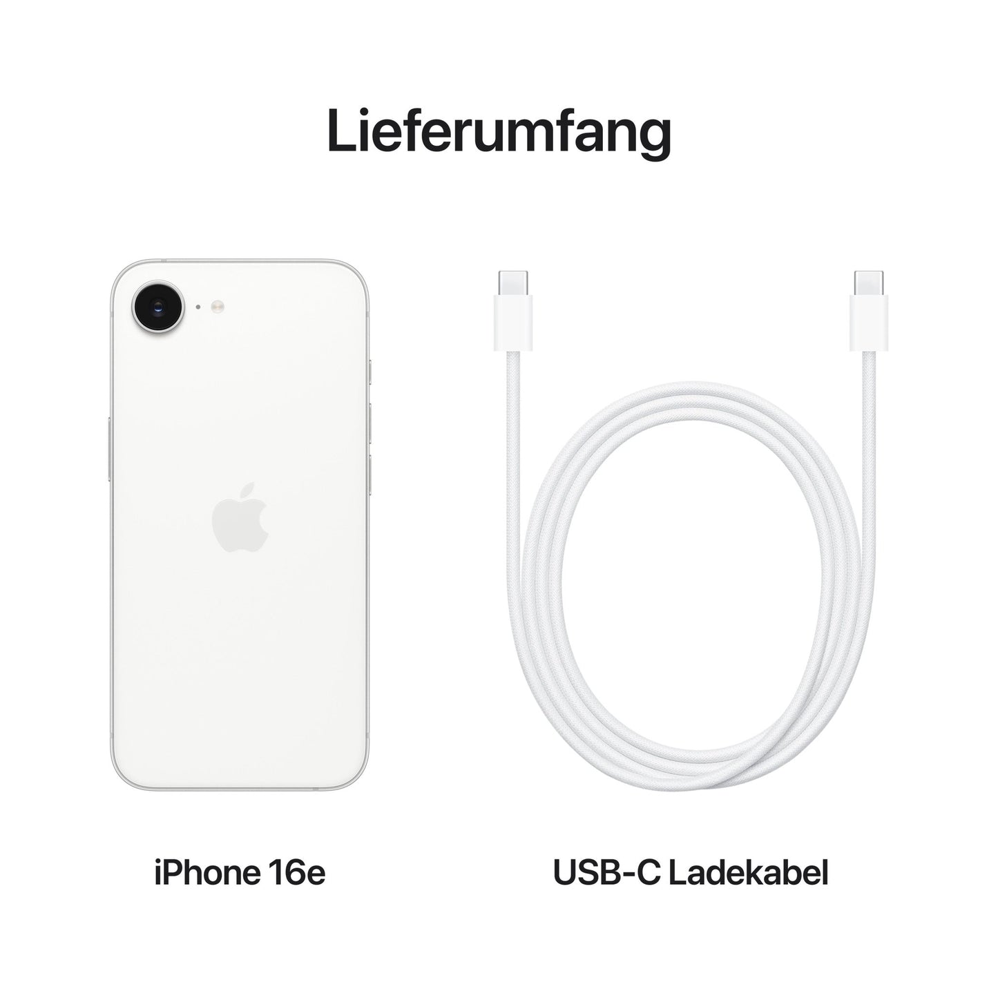 iPhone 16e, 256GB, weiss