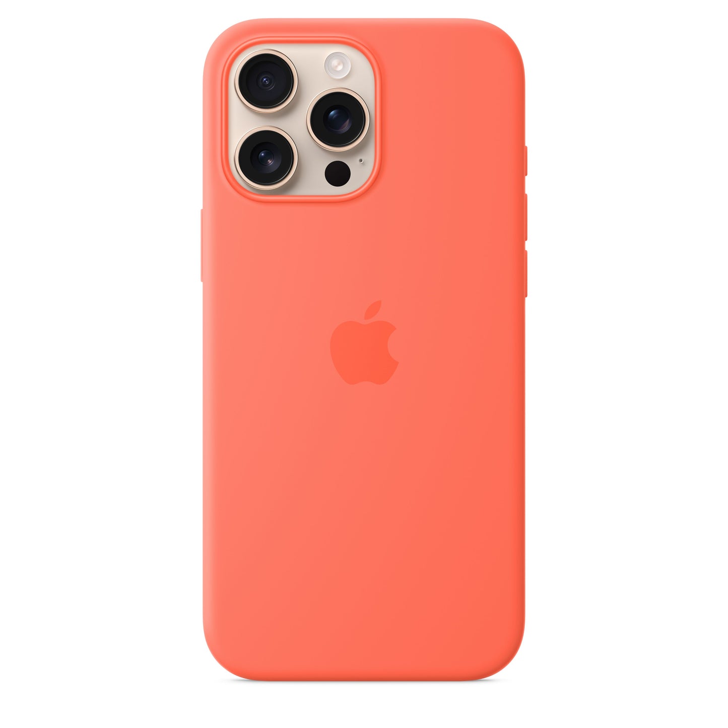 Apple iPhone 16 Pro Max Silikon Case mit MagSafe, mandarine