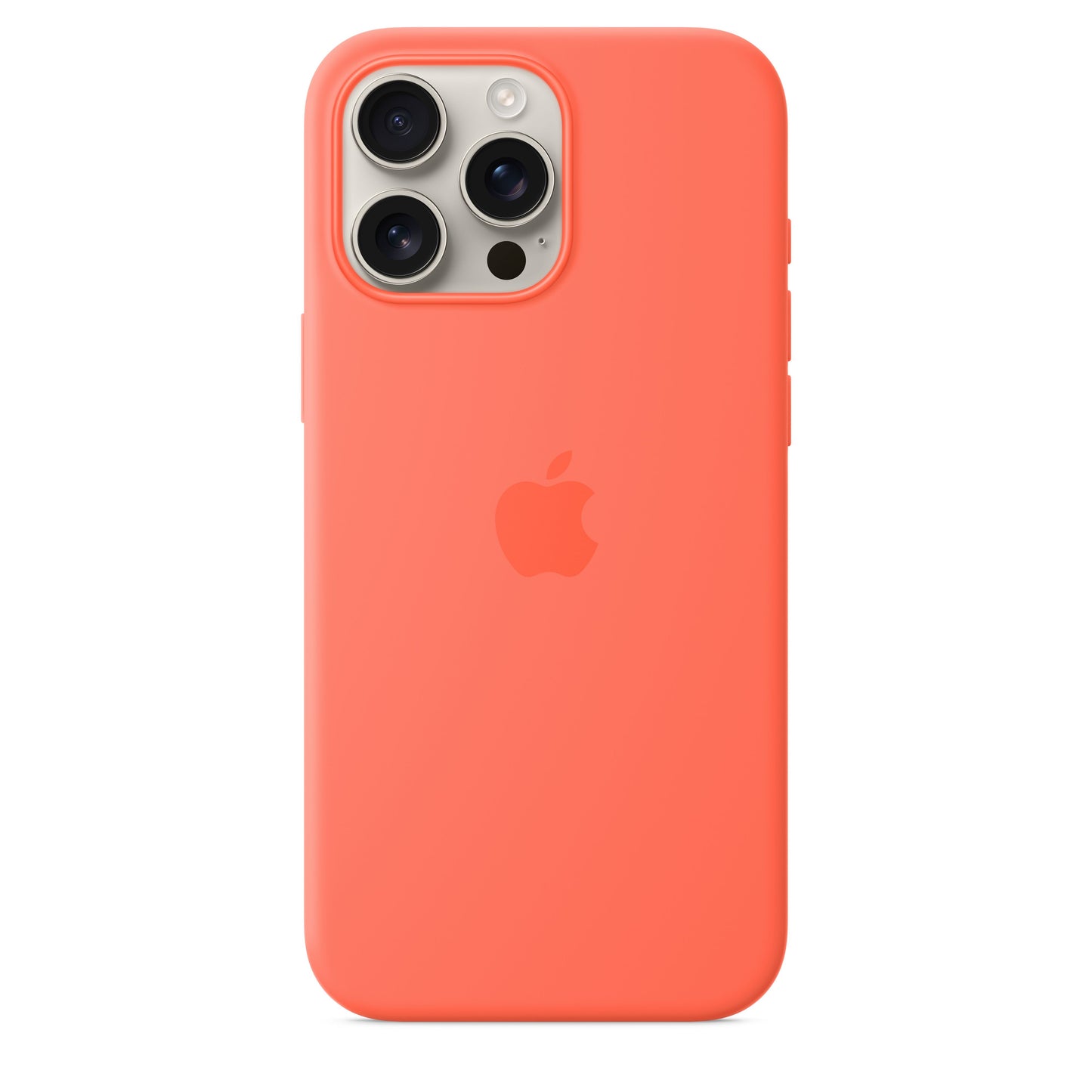 Apple iPhone 16 Pro Max Silikon Case mit MagSafe, mandarine