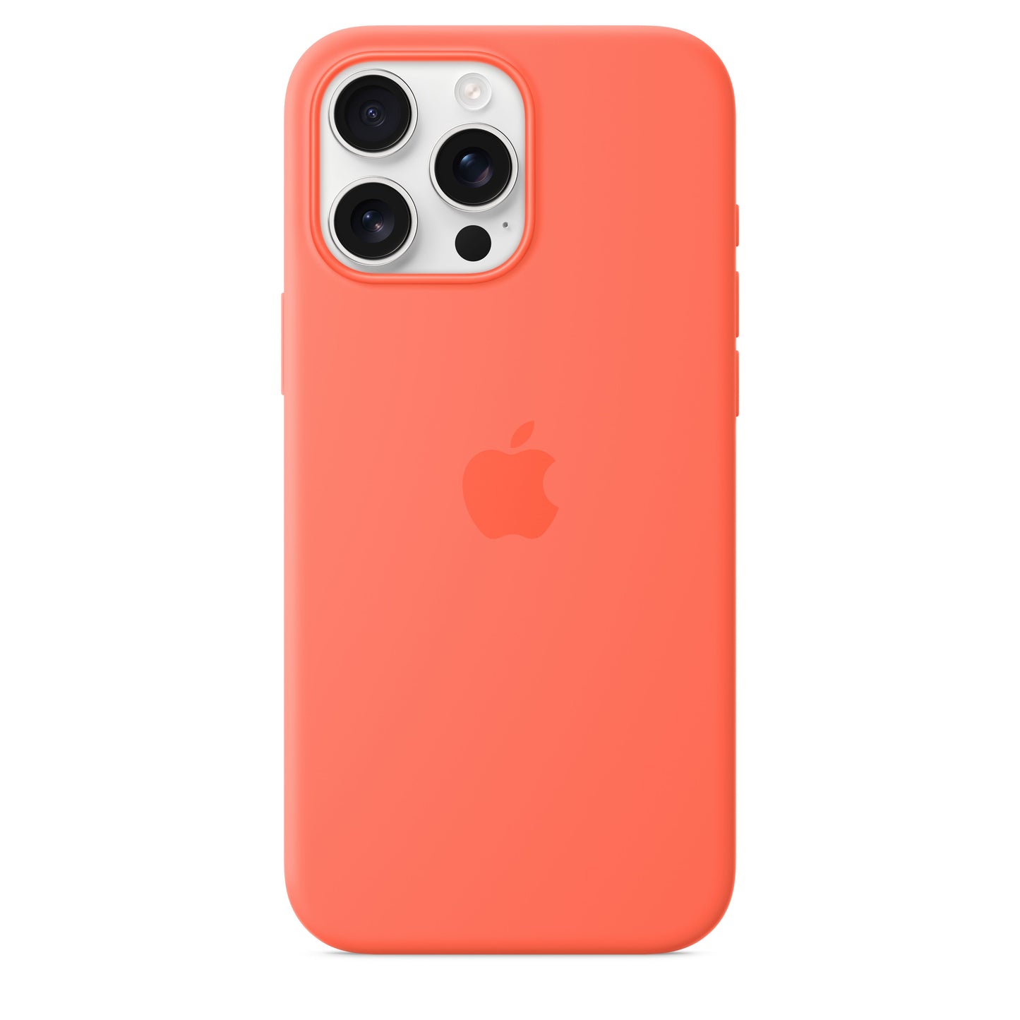 Apple iPhone 16 Pro Max Silikon Case mit MagSafe, mandarine
