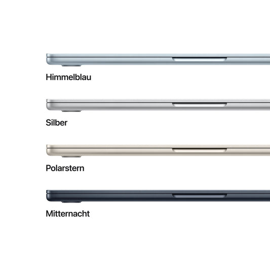 MacBook Air 13,6 RET - MIT/M4 10C CPU u. 10C GPU/24 GB/70W/GER - epos | Apple Premium Partner