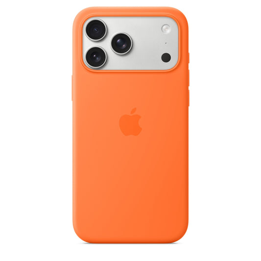 iPhone 17 Pro Max Silicone Case mit MagSafe – Orange