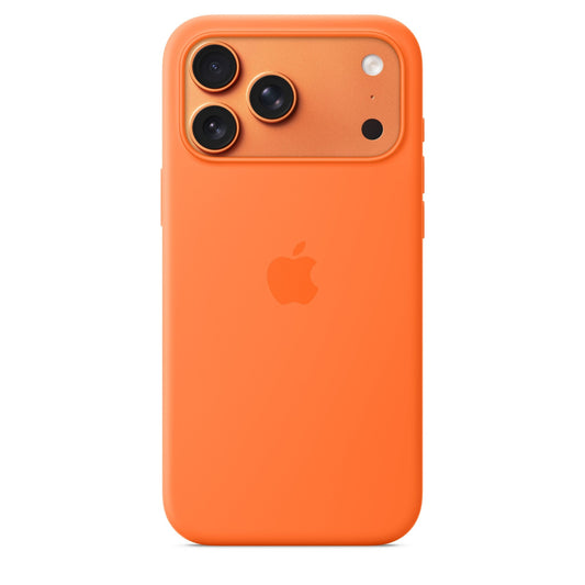 iPhone 17 Pro Max Silicone Case mit MagSafe – Orange