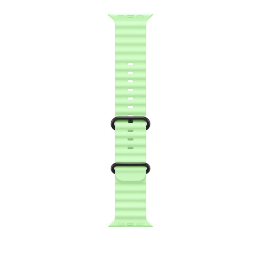 49mm Neon Grün Ocean Band - Titan Schwarz