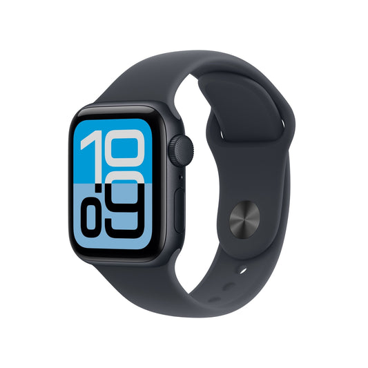 Apple Watch SE 3 GPS 40mm Mitternacht Aluminium Case mit Mitternacht Sportarmband - M/L