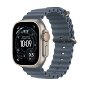 Apple Watch Ultra 3 GPS + Cellular 49mm Natürliches Titan Case mit Ankerblau Ocean Band