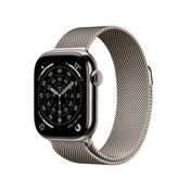Apple Watch Series 11 GPS + Cellular 42mm Natürliches Titan Case mit Natürlichem Milanaise Loop